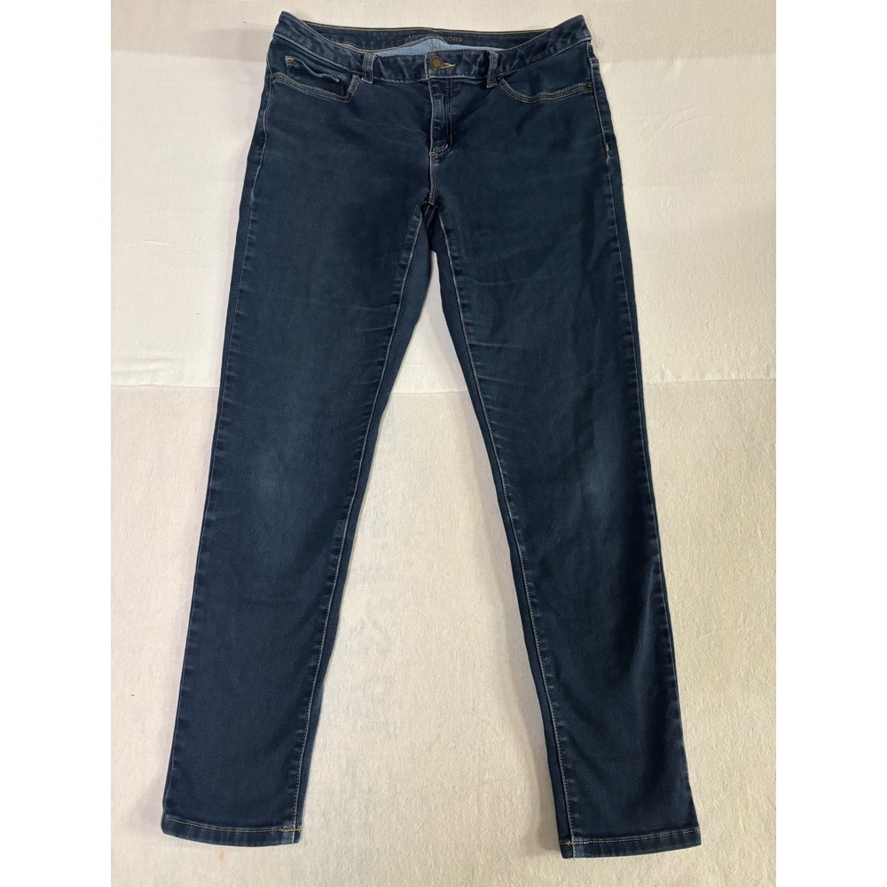 Michael Kors Izzy Skinny Jeans Dark Wash Denim Size 10 Womens Slim Fit Pants